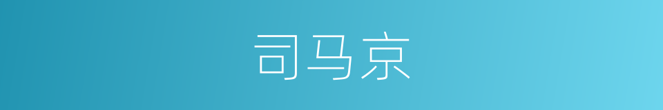 司马京的同义词