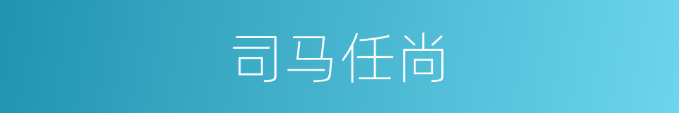 司马任尚的同义词