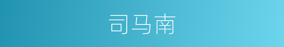 司马南的同义词