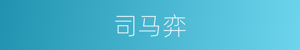司马弈的同义词