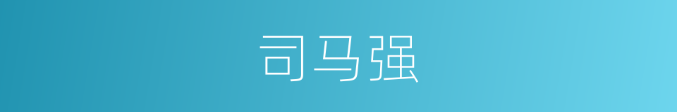 司马强的同义词