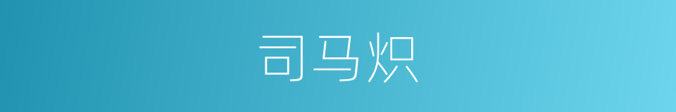 司马炽的同义词