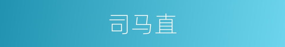 司马直的同义词