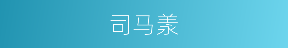 司马羕的同义词