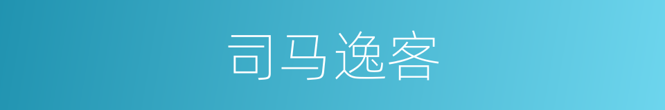 司马逸客的同义词