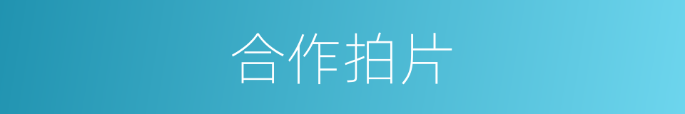 合作拍片的同义词
