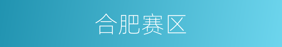 合肥赛区的同义词