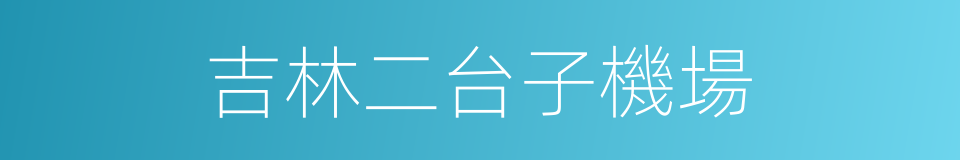 吉林二台子機場的同義詞