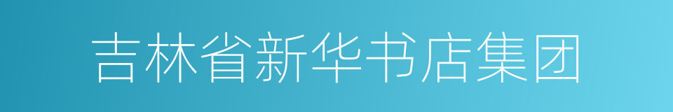 吉林省新华书店集团的意思