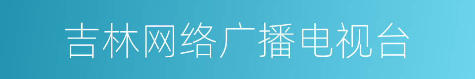 吉林网络广播电视台的同义词