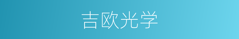 吉欧光学的同义词