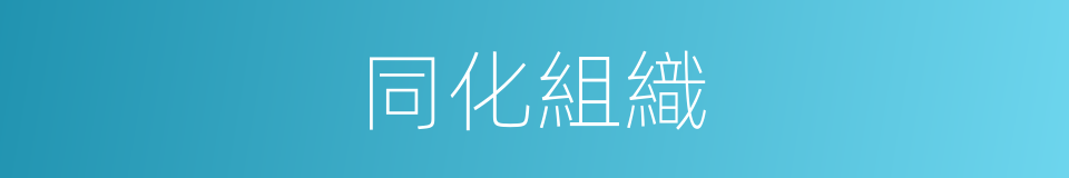 同化組織的同義詞