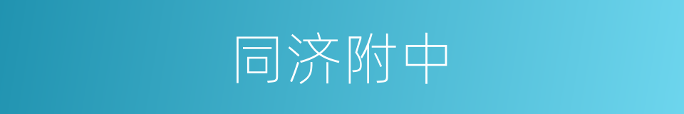 同济附中的同义词