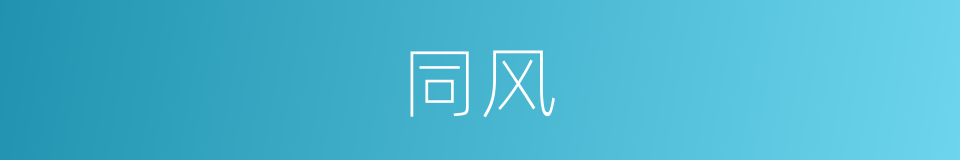 同风的意思