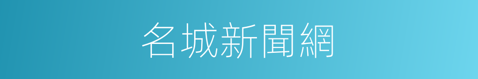 名城新聞網的同義詞