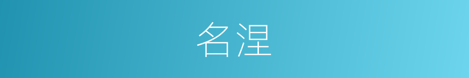 名涅的同义词