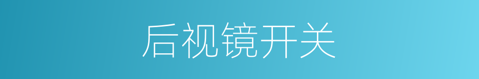 后视镜开关的同义词