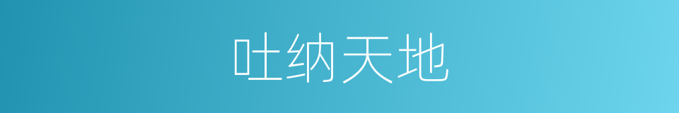 吐纳天地的同义词
