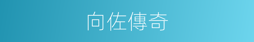 向佐傳奇的同義詞