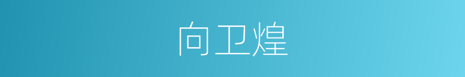 向卫煌的同义词