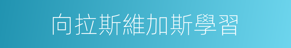 向拉斯維加斯學習的同義詞