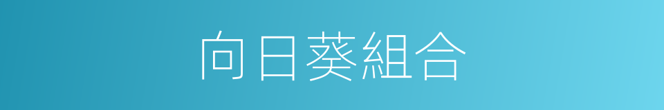 向日葵組合的同義詞