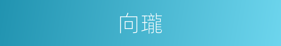 向瓏的同義詞