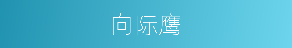 向际鹰的同义词