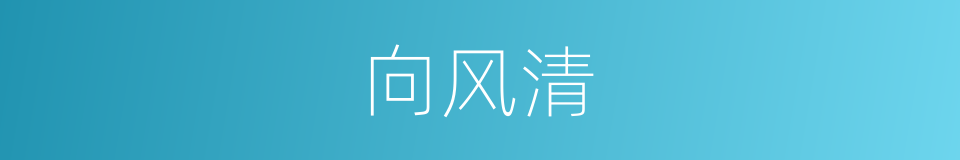 向风清的同义词