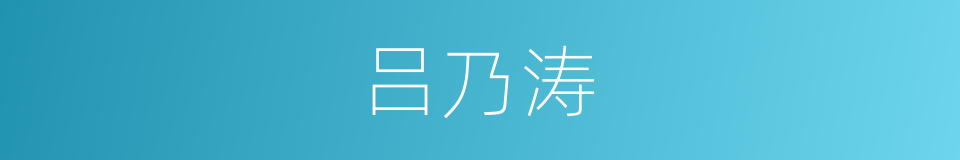 吕乃涛的同义词