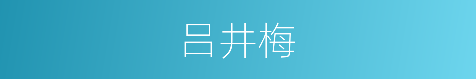 吕井梅的同义词