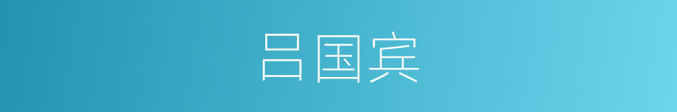 吕国宾的同义词