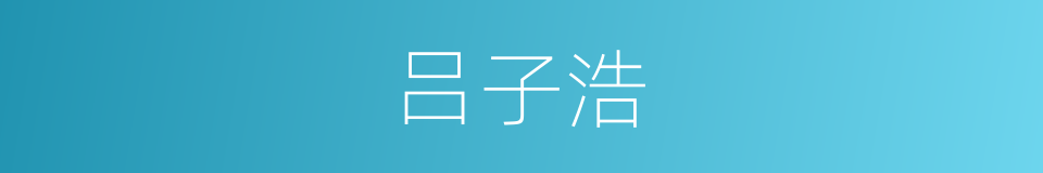 吕子浩的同义词