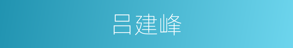 吕建峰的同义词