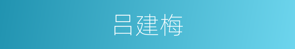吕建梅的同义词