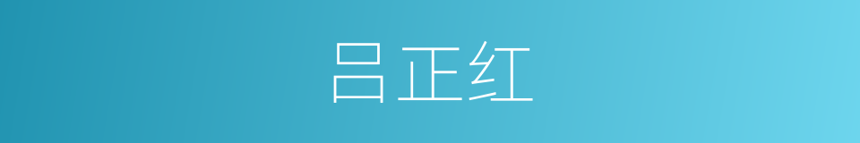 吕正红的同义词