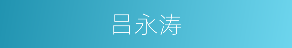 吕永涛的同义词
