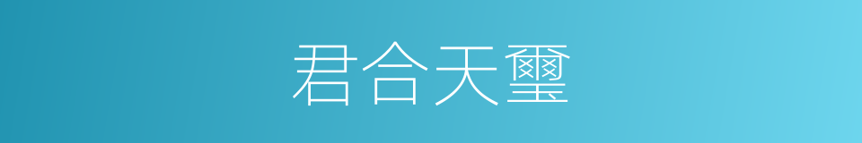 君合天璽的同義詞