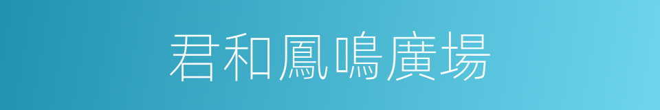 君和鳳鳴廣場的同義詞