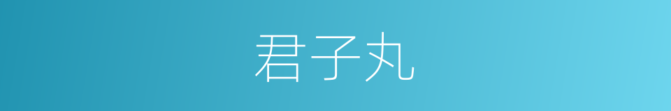君子丸的同义词