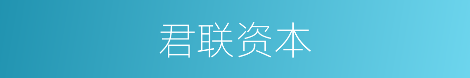 君联资本的同义词