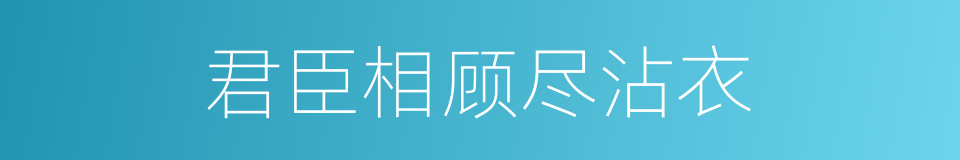 君臣相顾尽沾衣的同义词