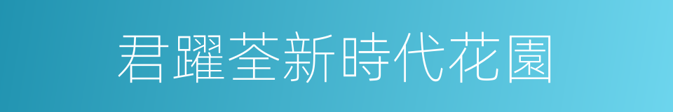 君躍荃新時代花園的同義詞