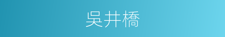 吳井橋的同義詞