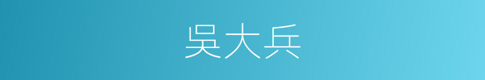 吳大兵的同義詞