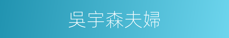 吳宇森夫婦的同義詞