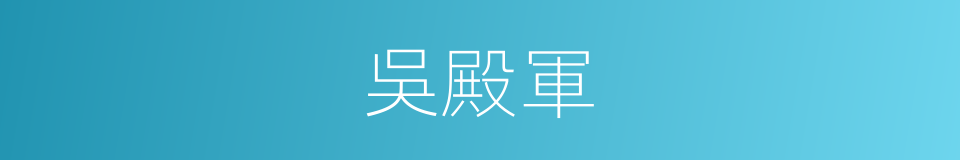 吳殿軍的同義詞