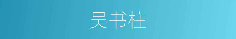 吴书柱的同义词