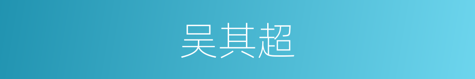 吴其超的同义词