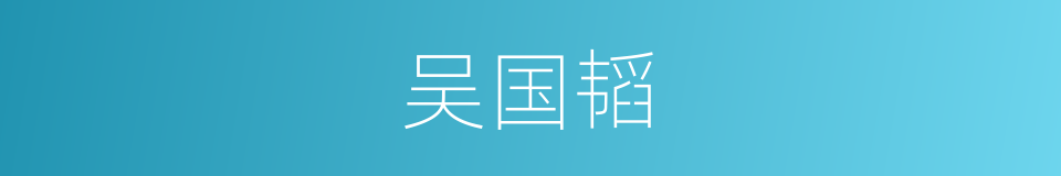 吴国韬的同义词